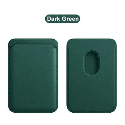 Tarjetero Magnético de Cuero para Hombre | Billetera Minimalista Porta Tarjetas RFID