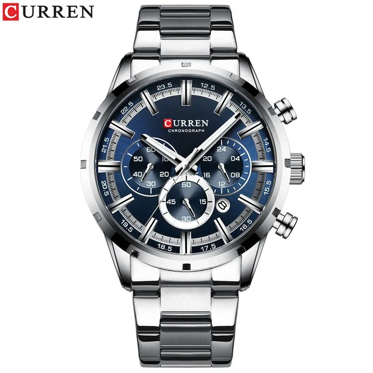 Reloj Curren 8355 Hombre Acero Esfera 3D