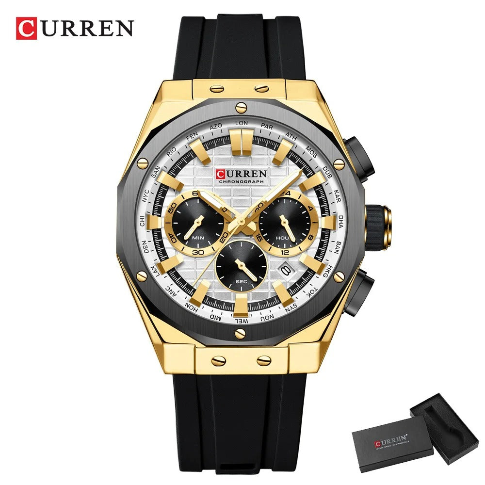 Reloj Curren Hombre Silicona Militar Luminoso