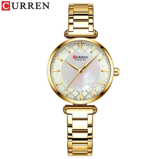 Reloj Curren Mujer Acero Japonés Clásico