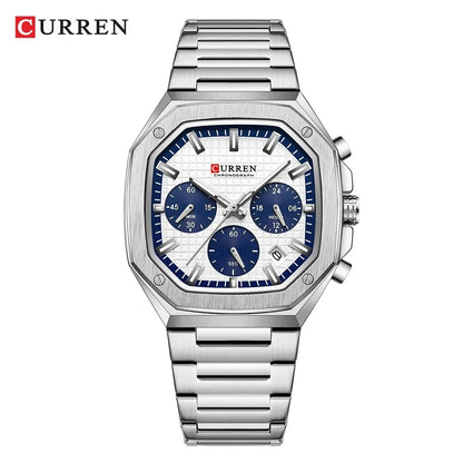 Reloj Curren 8459 Hombre Acero Seis Manecillas