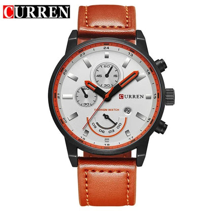 Reloj Curren 8217 Hombre Acero Cronógrafo Delgado
