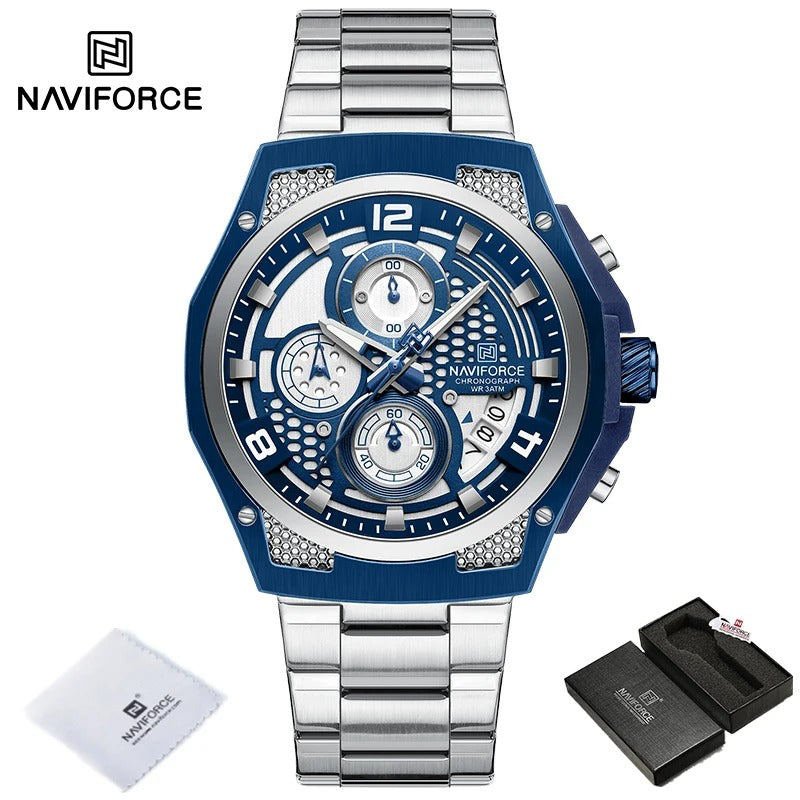 Reloj Naviforce NF8051S Hombre Acero Cronógrafo