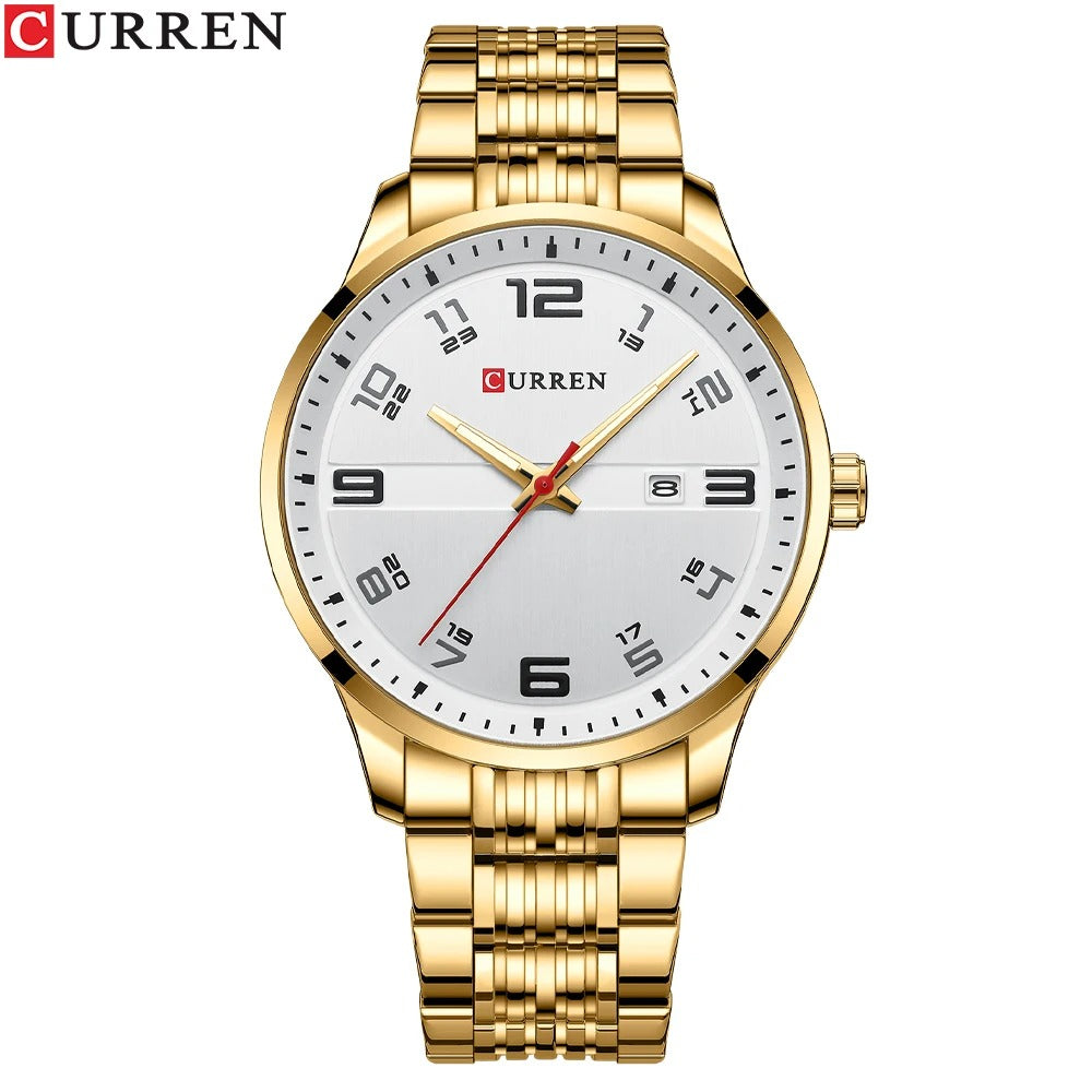Reloj Curren 8411 Hombre Acero Calendario