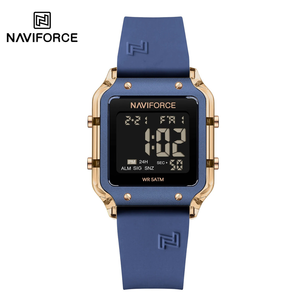 Reloj Naviforce NF6105 Mujer Digital Silicona Amarillo