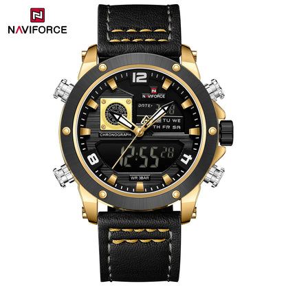 Reloj Naviforce NF9236 Hombre Cuero Doble Pantalla