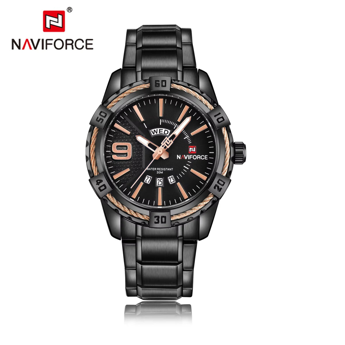 Reloj Naviforce NF9117S Hombre Acero Calendario