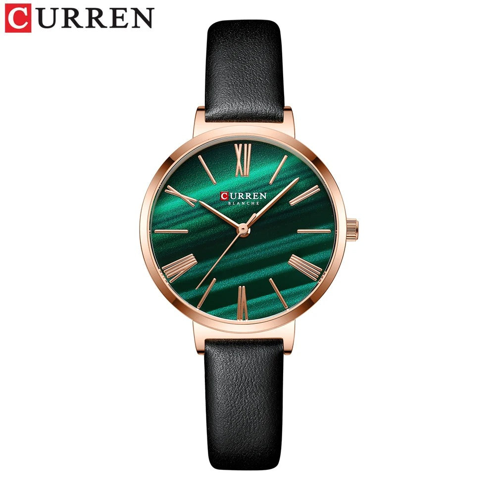Reloj Curren 9076 Mujer Cuero Genuino