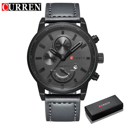 Reloj Curren 8217 Hombre Acero Cronógrafo Delgado