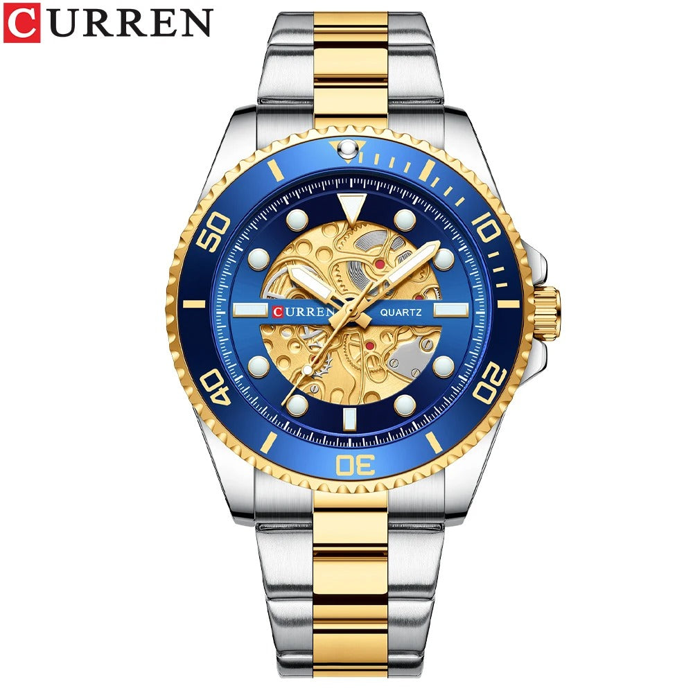Reloj Curren 8412 Hombre Acero Esfera 3D