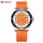 Reloj Curren 8448 Unisex Deportivo de Cuarzo con Correa de Silicona | Resistente al Agua