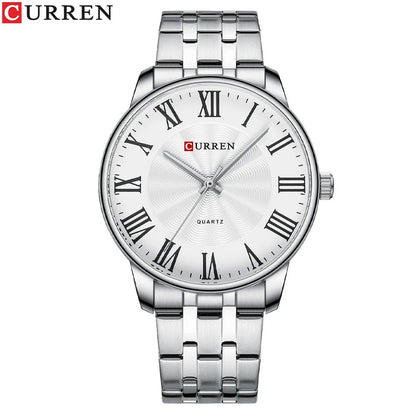 Reloj Curren 8422 Hombre Acero Minimalista Romano