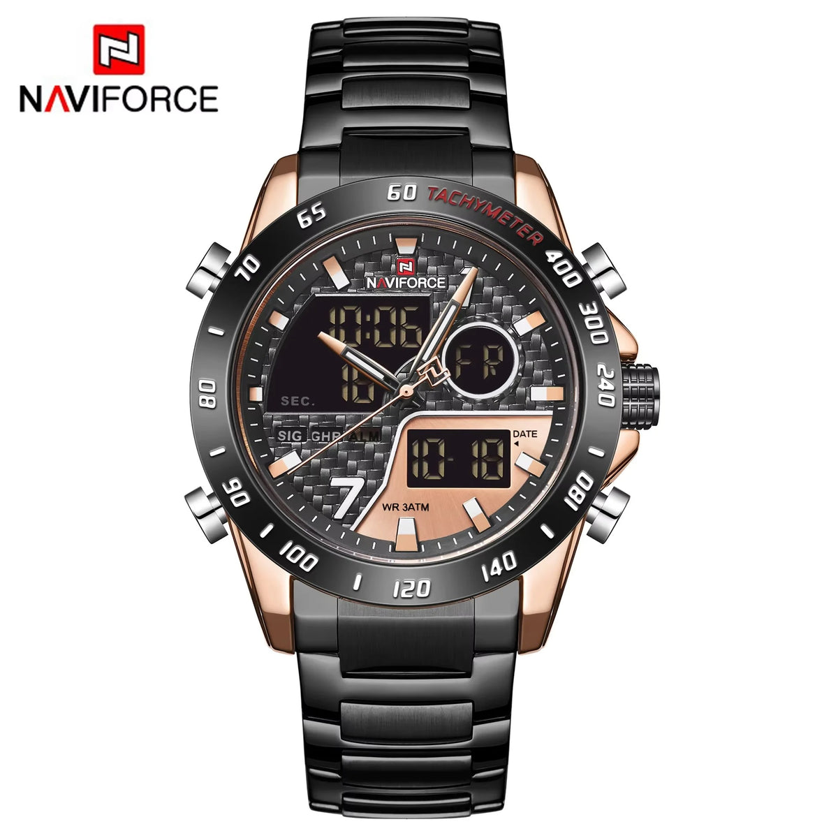Reloj Naviforce NF9171 Hombre Acero Doble Pantalla