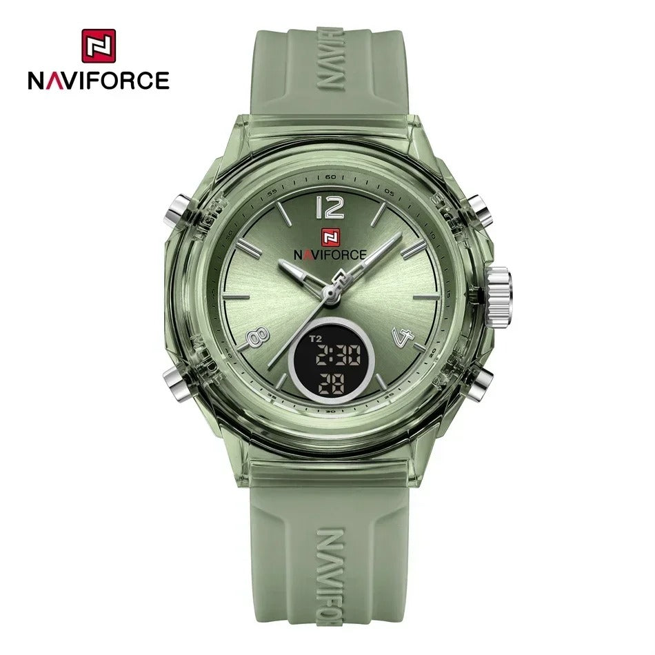 Reloj Naviforce Mujer Digital Silicona 5ATM