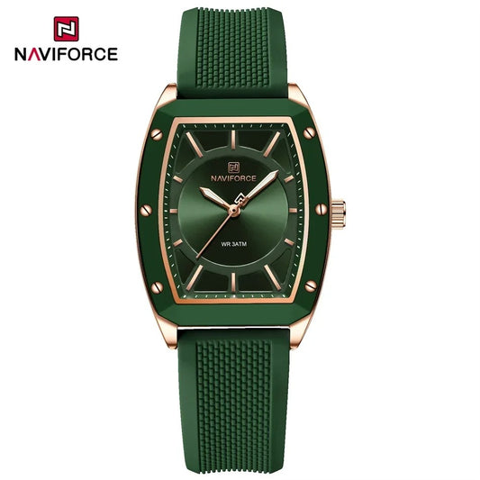 NAVIFORCE NF5049 – Estilo Deportivo con Elegancia y Esfera Grande para Mujer Activa