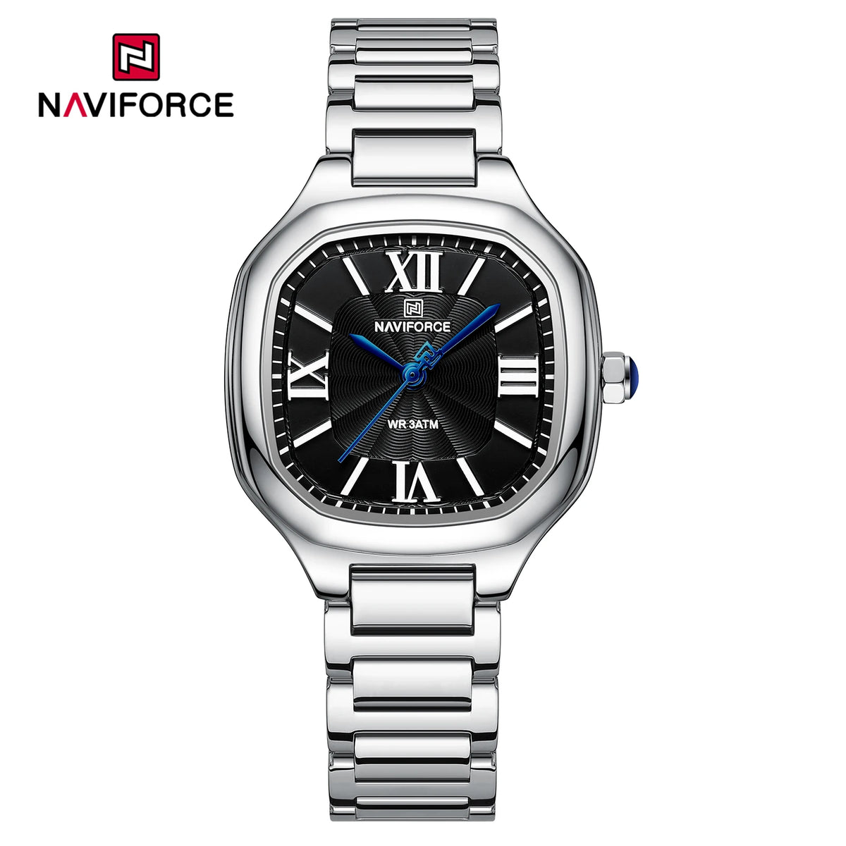 Reloj Naviforce Mujer Acero Cuadrado Vestir