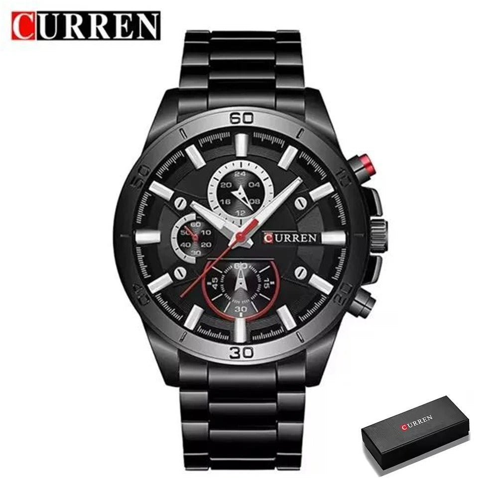 Reloj Curren 8275 Hombre Acero Tres Esferas