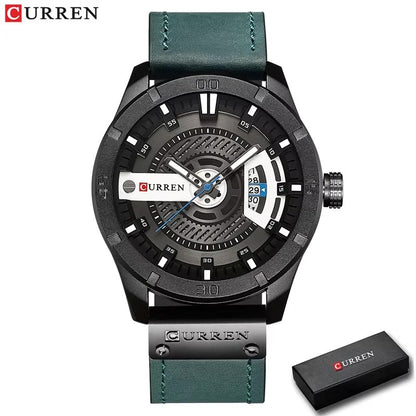 Reloj Curren 8301 Hombre Cuero Militar