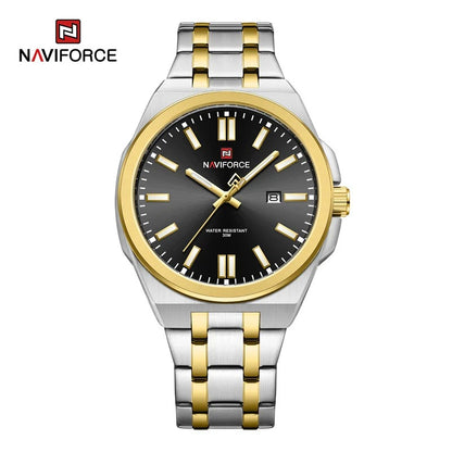 Reloj Naviforce Hombre Acero Luminoso Calendario
