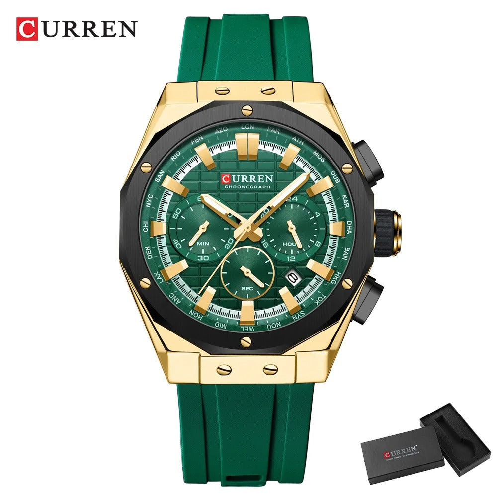 Reloj Curren Hombre Silicona Militar Luminoso