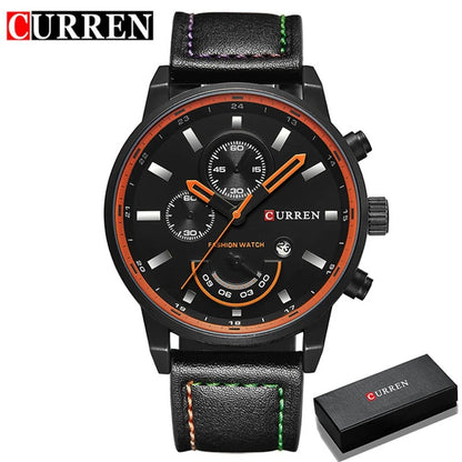 Reloj Curren 8217 Hombre Acero Cronógrafo Delgado