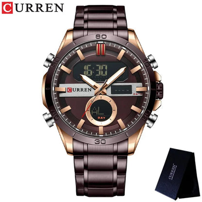 Reloj Curren 8384 Hombre Acero Digital Militar