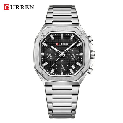 Reloj Curren 8459 Hombre Acero Seis Manecillas