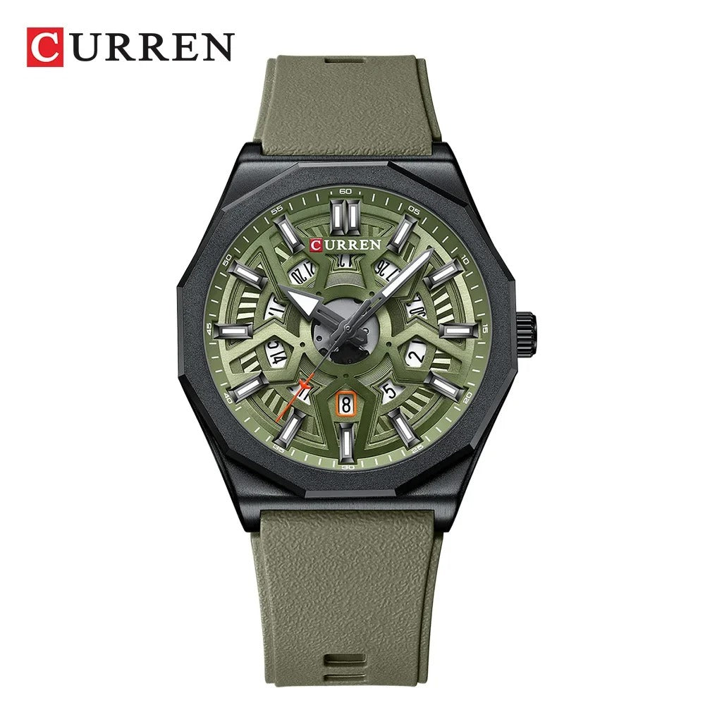 Reloj Curren Hombre Silicona Multifunción