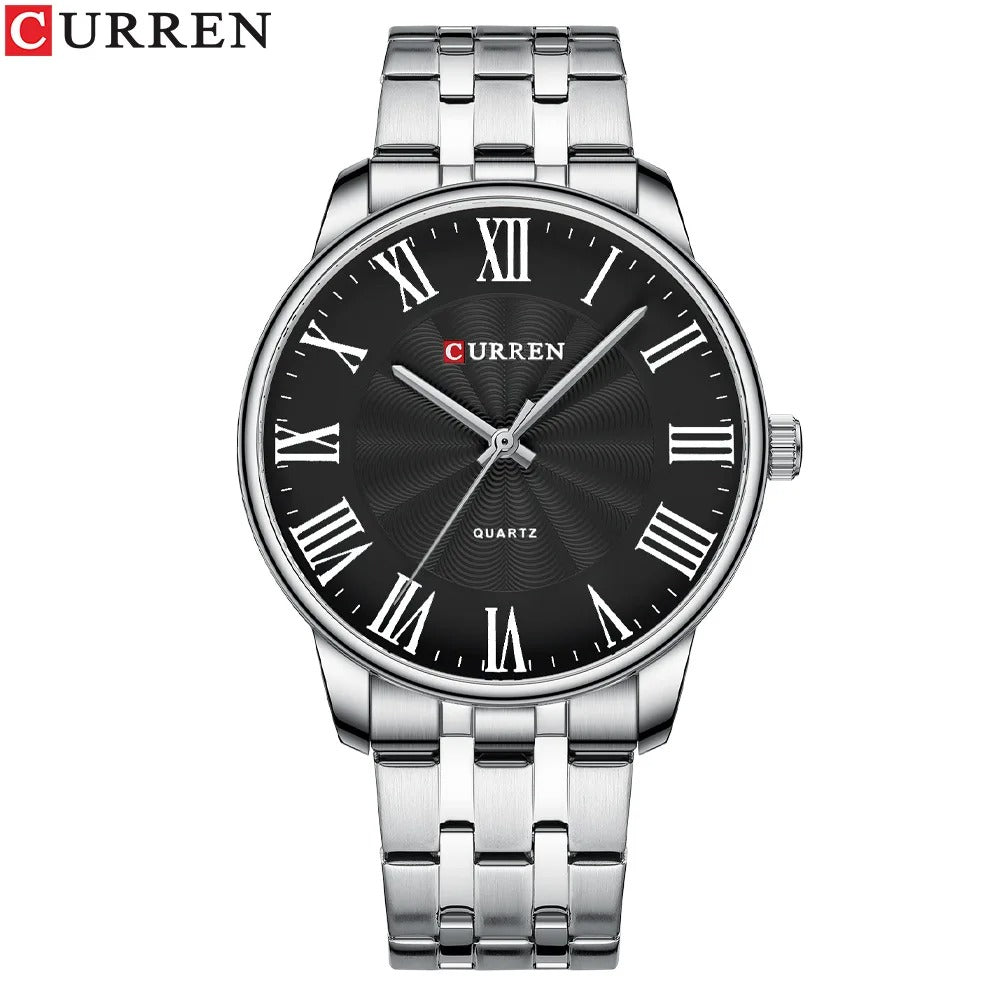 Reloj Curren 8422 Hombre Acero Minimalista Romano