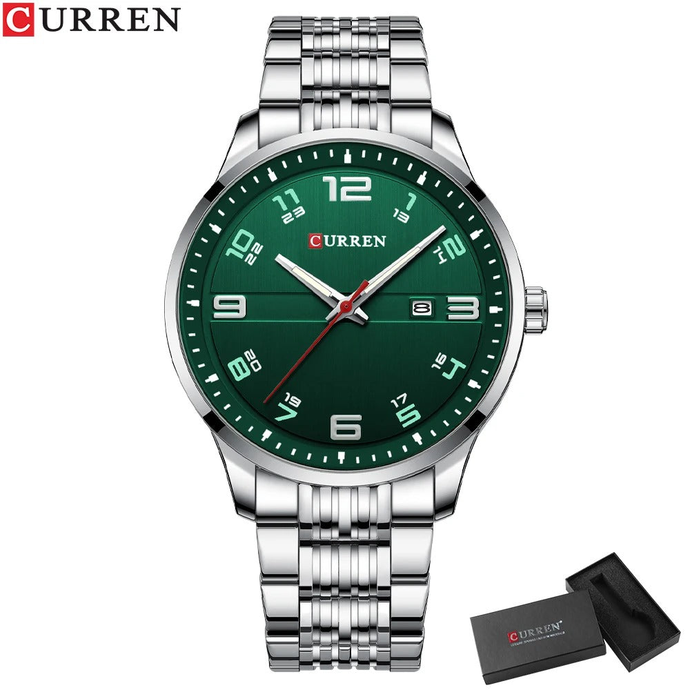 Reloj Curren 8411 Hombre Acero Calendario