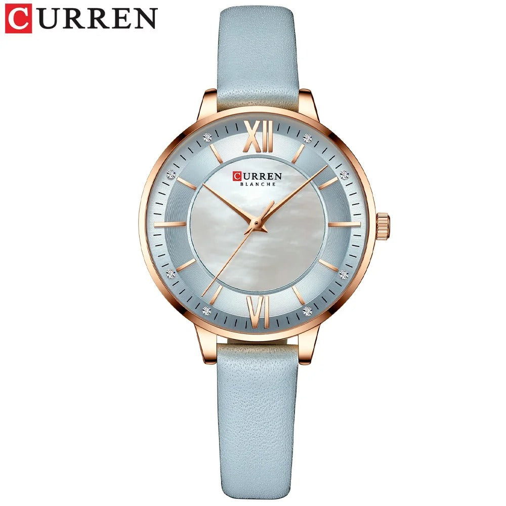 Reloj Curren 9080 Mujer Cuero Elegante
