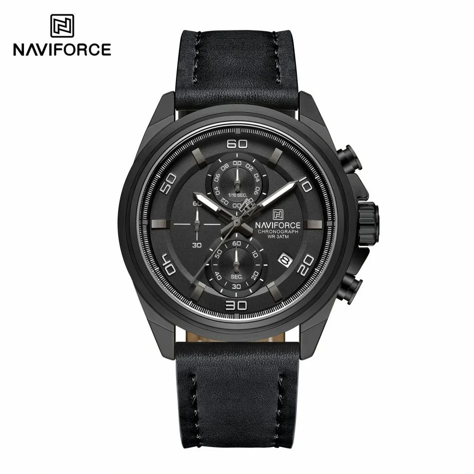 Reloj Naviforce NF8075 Hombre Cuero Cronógrafo