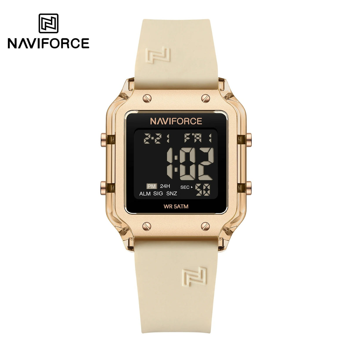 Reloj Naviforce NF6105 Mujer Digital Silicona Amarillo