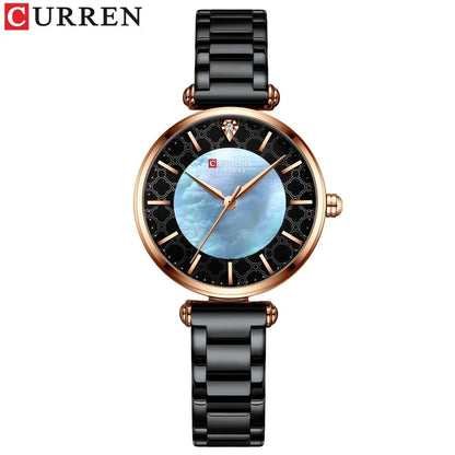 Reloj Curren Mujer Acero Japonés Clásico