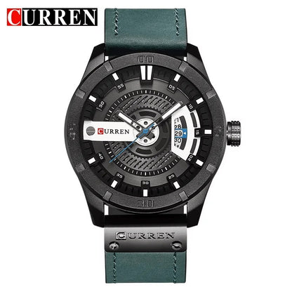 Reloj Curren 8301 Hombre Cuero Militar