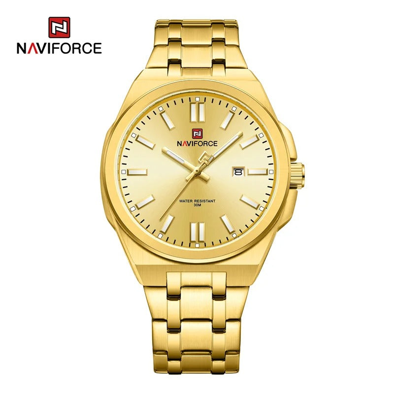 Reloj Naviforce Hombre Acero Luminoso Calendario