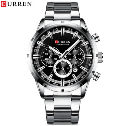 Reloj Curren 8355 Hombre Acero Esfera 3D