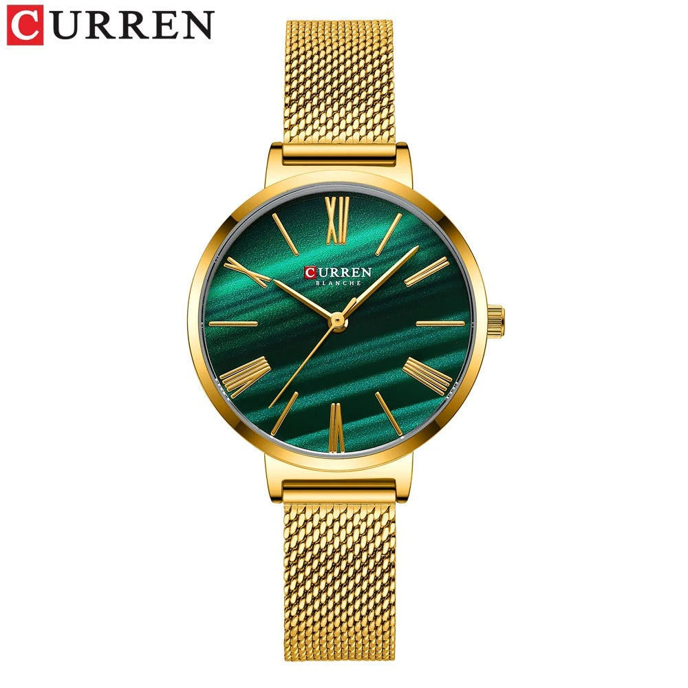Reloj Curren 9076 Mujer Cuero Genuino