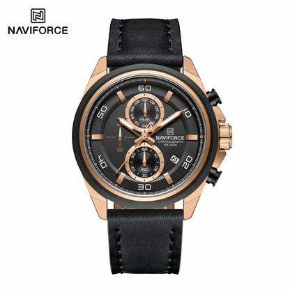 Reloj Naviforce NF8075 Hombre Cuero Cronógrafo