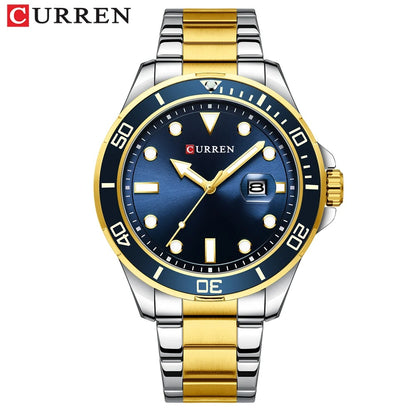 Reloj Curren 8388 Hombre Acero Fecha Automática
