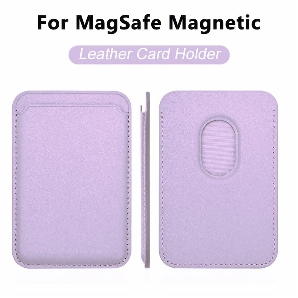 Tarjetero Magnético de Cuero para Hombre | Billetera Minimalista Porta Tarjetas RFID
