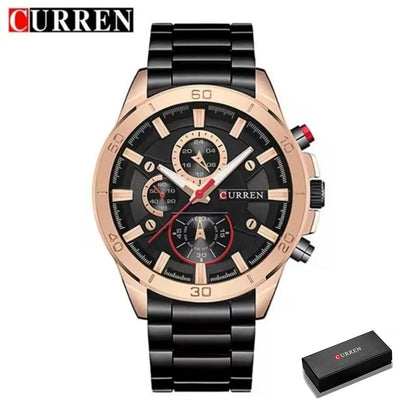 Reloj Curren 8275 Hombre Acero Tres Esferas