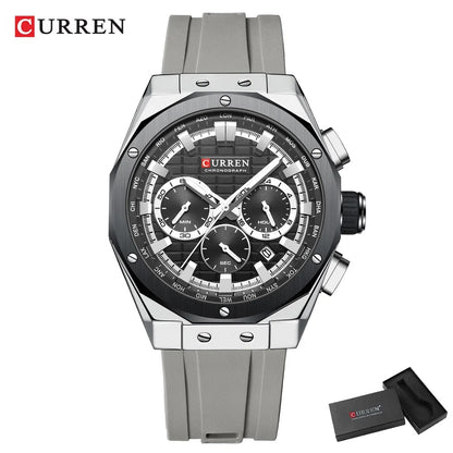 Reloj Curren Hombre Silicona Militar Luminoso