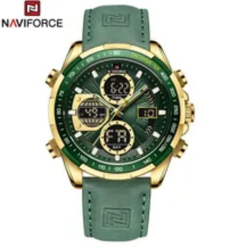 Reloj Naviforce NF9197L Hombre Cuero Doble Pantalla