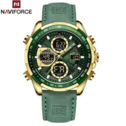 Reloj Naviforce NF9197L Hombre Cuero Doble Pantalla