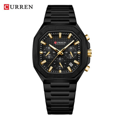 Reloj Curren 8459 Hombre Acero Seis Manecillas