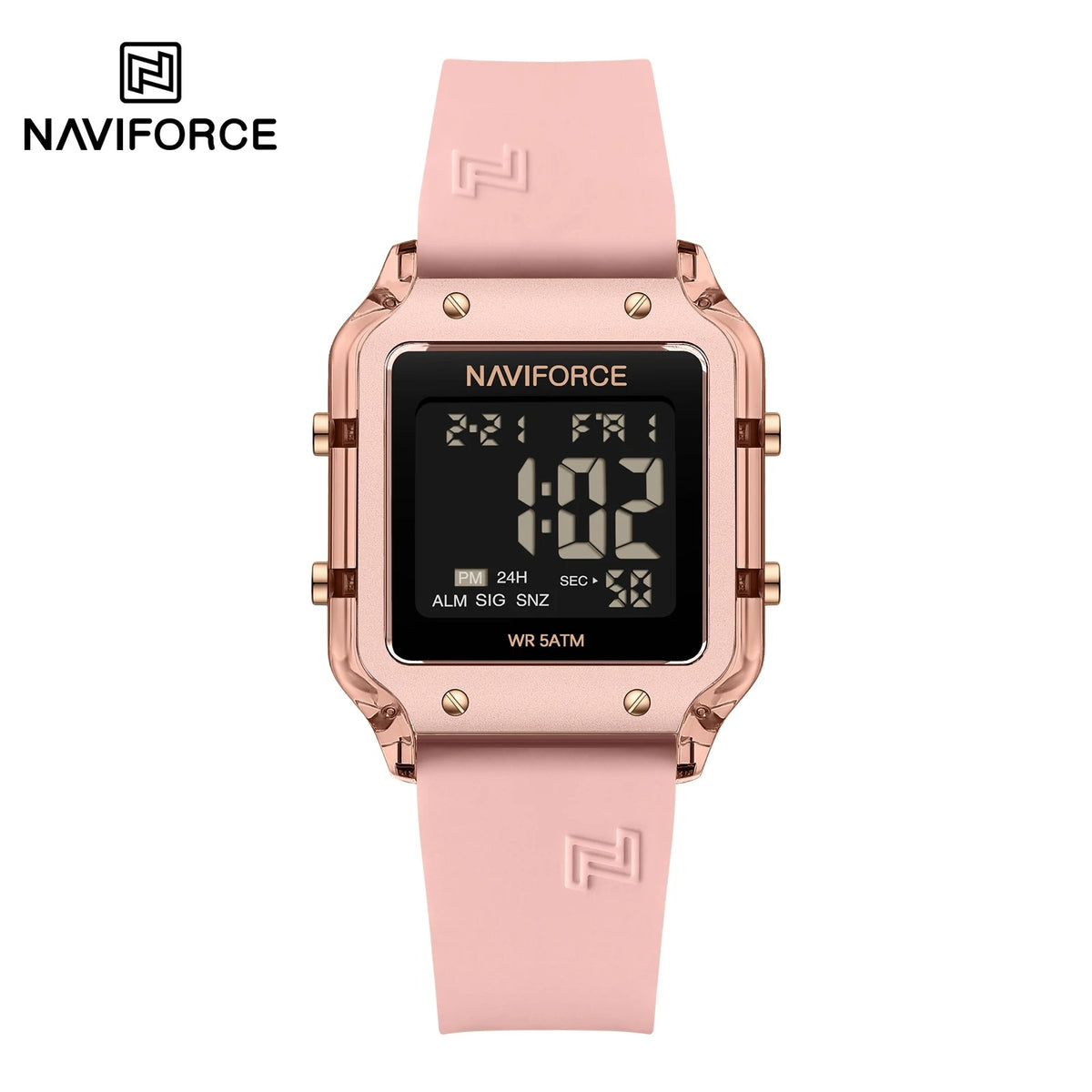 Reloj Naviforce NF6105 Mujer Digital Silicona Amarillo — Foucault Valdivia