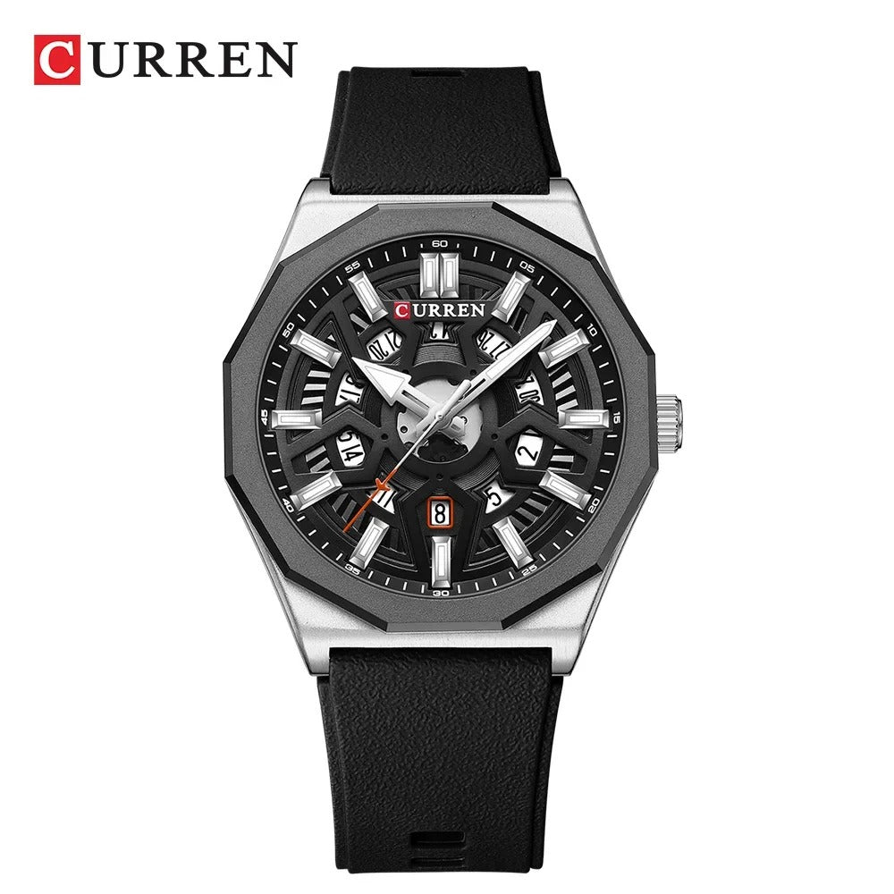 Reloj Curren Hombre Silicona Multifunción