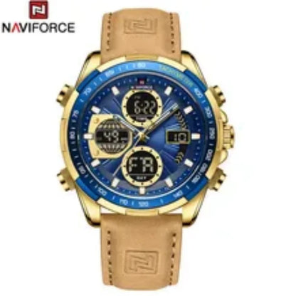 Reloj Naviforce NF9197L Hombre Cuero Doble Pantalla