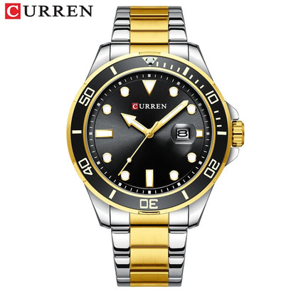 Reloj Curren 8388 Hombre Acero Fecha Automática